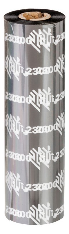 Zebra 2300 Wax - 12er-Pack - Schwarz - 110 mm x 300 m