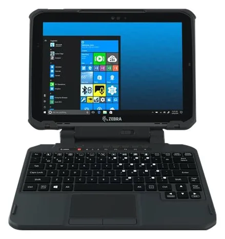Zebra 2-in-1 - Tastatur - mit Touchpad, ausziehbarer integrierter Griff, Ansicht 2