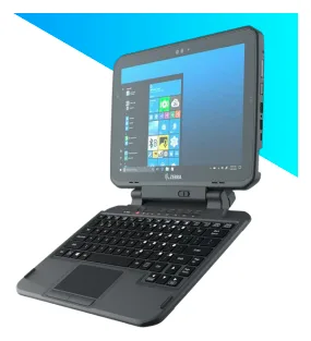Zebra 2-in-1 - Tastatur - mit Touchpad, ausziehbarer integrierter Griff, Ansicht 4