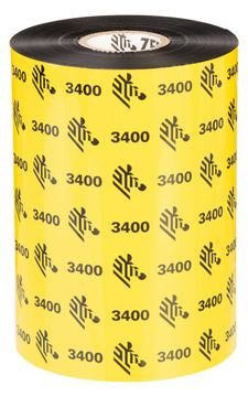 Zebra 3400 Wax/Resin - Schwarz - 131 mm x 450 m von LumaTech