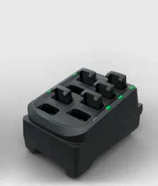 Zebra 8-Slot Battery Charger - Batterieladegerät - für P/N: BTRY-RS51-4MA-01, BTRY-RS51-4MA-10, Ansicht 3