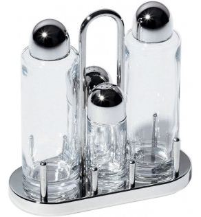 Alessi 5070 OEl-/Essig-Spender Dose Glas - Edelstahl - Transparent von LumaTech