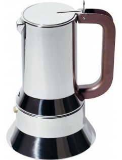 Alessi 9090/1 - Mokka-Kanne - Edelstahl - 1 Tassen - 95 mm - 150 mm