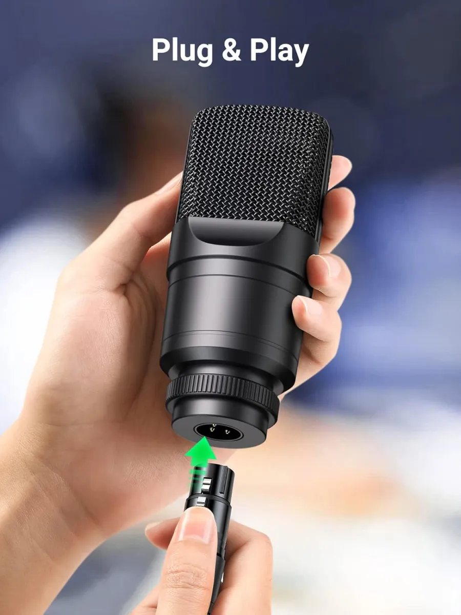 UGREEN XLR-Kabel, XLR-Lautsprecherkabel, 3-poliges Stereo-Mikrofonkabel, Stecker auf Buchse, Verlängerung für Heimstudio, Endstufe, Mischpult, Schreibtisch, professionelle Aufnahme, Live-Bühne (2 m) — Bild 6