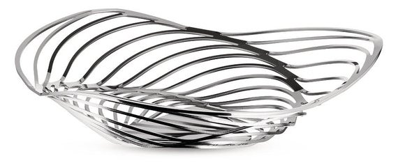 Alessi ACO02 Trinity Korbschale aus Edelstahl 18/10 glänzend poliert? 26.0cm