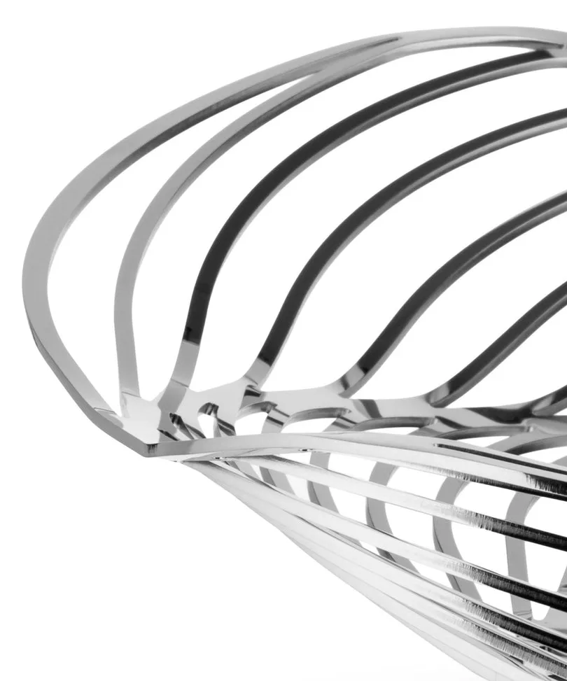Alessi ACO02 Trinity Korbschale aus Edelstahl 18/10 glänzend poliert? 26.0cm, Ansicht 4