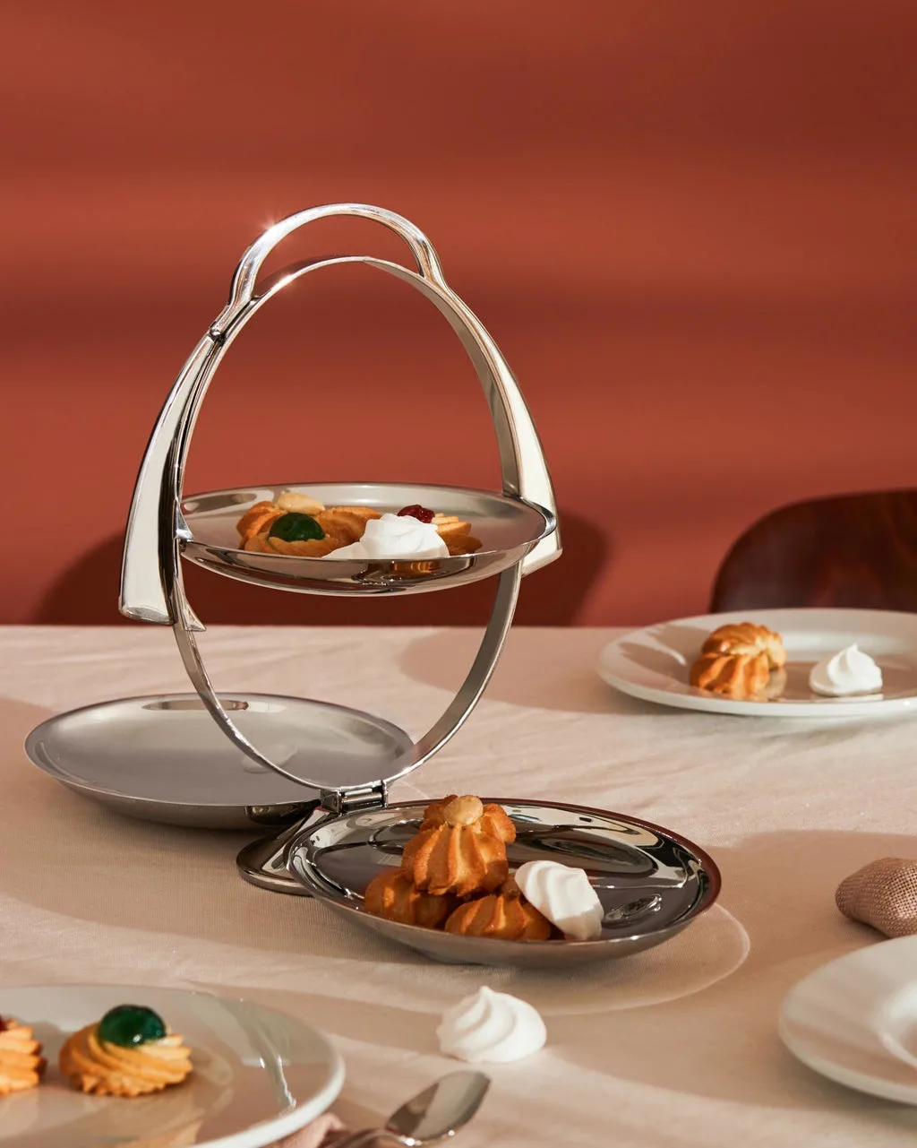 Alessi AM37 Anna Gong Etagere Edelstahl, Ansicht 2