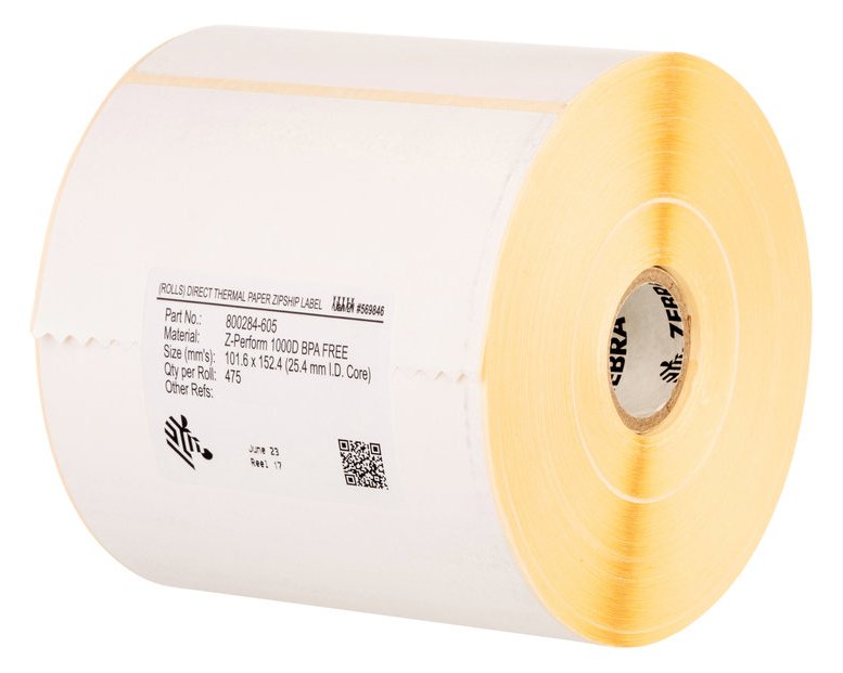 Zebra Z-Perform 1000T - Permanenter Klebstoff - 51 x 64 mm 24720 Etikett(en) (8 Rolle(n)