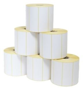 Zebra Z-Select 2000T - Matt - permanenter Acrylklebstoff - beschichtet - perforiert - 6,3 mil - weiß - 64 x 102 mm von LumaTech
