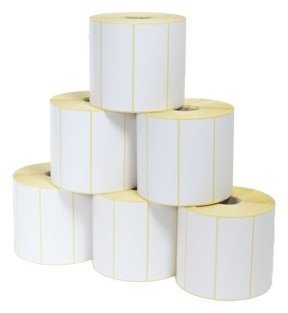 Zebra Z-Select 2000T - Matt - permanenter Acrylklebstoff - beschichtet - perforiert - 6,3 mil - weiß - 64 x 102 mm