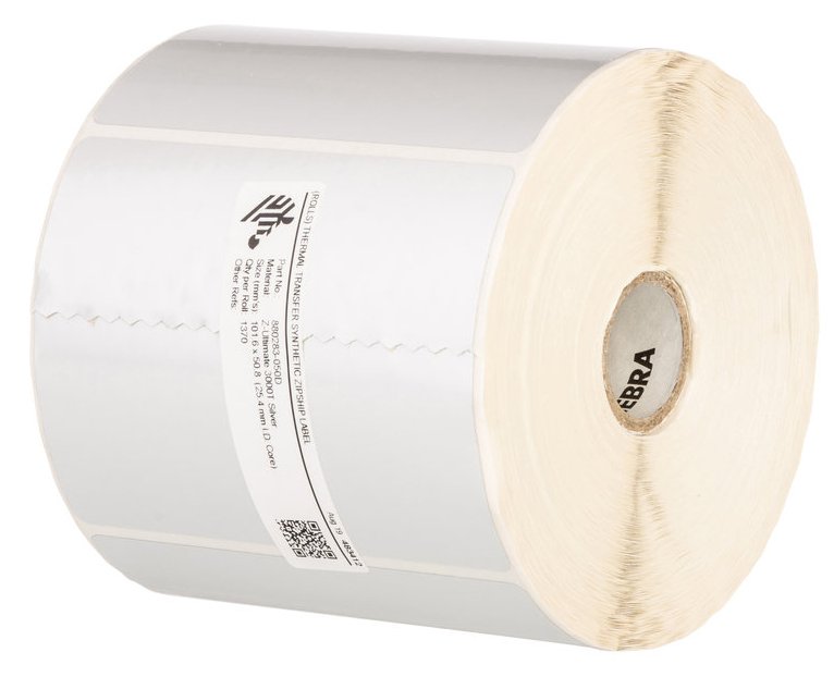 Zebra Z-Ultimate 3000T - Polyester - glänzend - permanenter Acrylklebstoff - Silber - 51 x 102 mm 16440 Etiketten