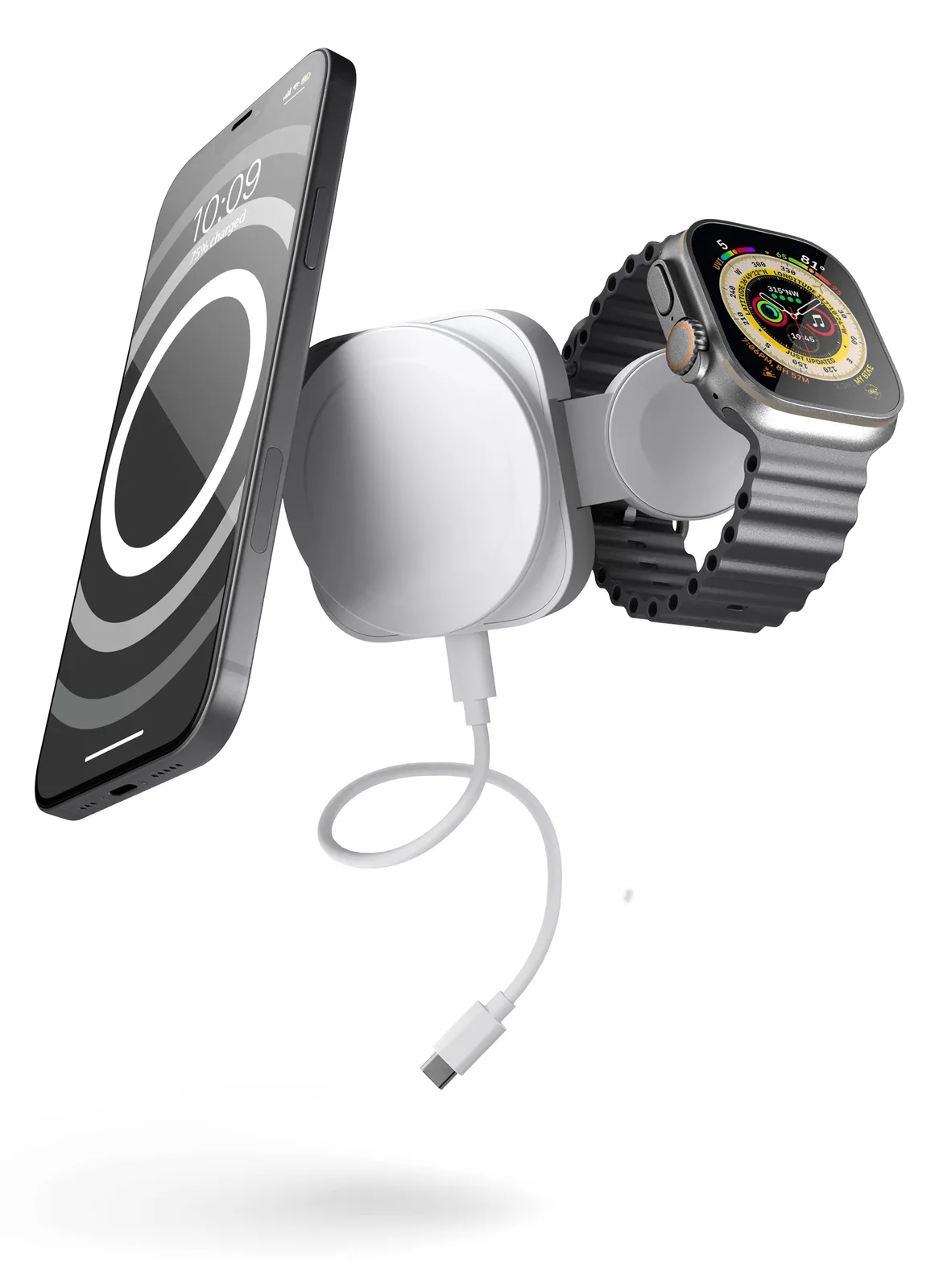 Zens 2-in-1 - Induktive Ladematte - 2-in-1 MagSafe + Watch, Ansicht 3