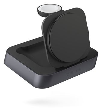 Zens Nightstand Charger Pro 2 - Kabelloses Ladegerät + AC-Netzteil - 20 Watt - Apple Fast Charge von LumaTech