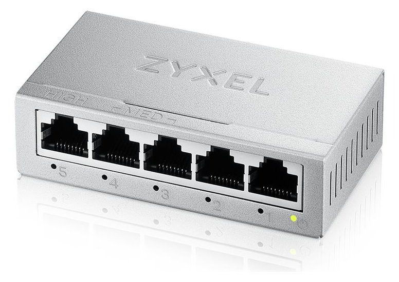 ZyXEL GS-100 series GS-105B - Version 5 - Switch - unmanaged - 5 x 10/100/1000 - Desktop - wandmontierbar