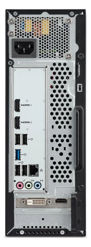 Acer Aspire XC-1785 - Compact Tower - Core i3 i3-14100 - RAM 8 GB - SSD 512 GB - Wi-Fi 6E, Bluetooth, 1GbE, Ansicht 3