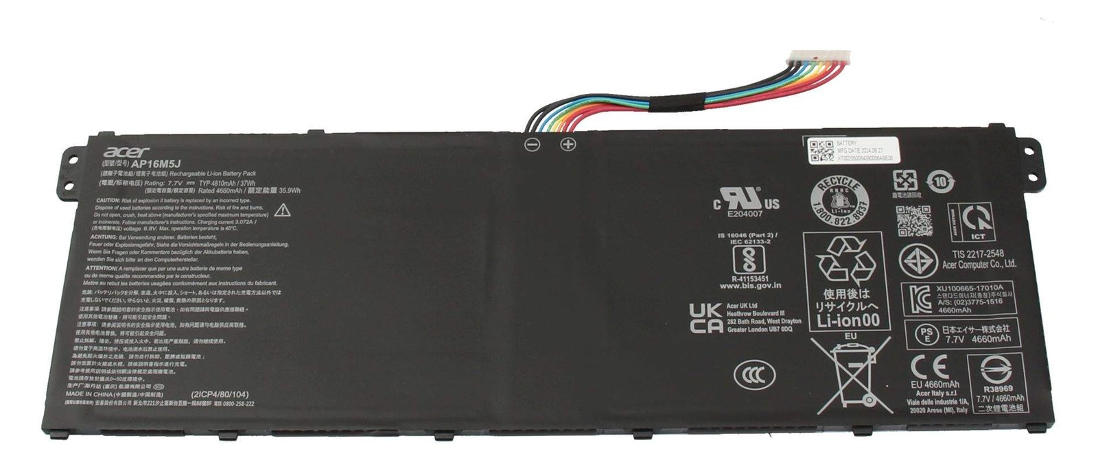 Acer Battery Main 5 5Mm W/Lem/Shutdown - Akku - Akku - Lady