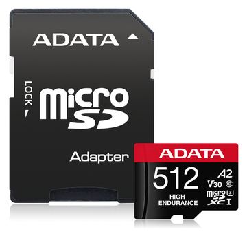 ADATA High Endurance - Flash-Speicherkarte (microSDXC-an-SD-Adapter inbegriffen) - 512 GB von LumaTech