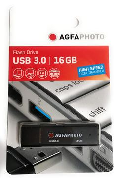 AgfaPhoto 10569 - 16 GB - USB Typ-A - 3.2 Gen 1 (3.1 Gen 1) - Kappe - Schwarz von LumaTech