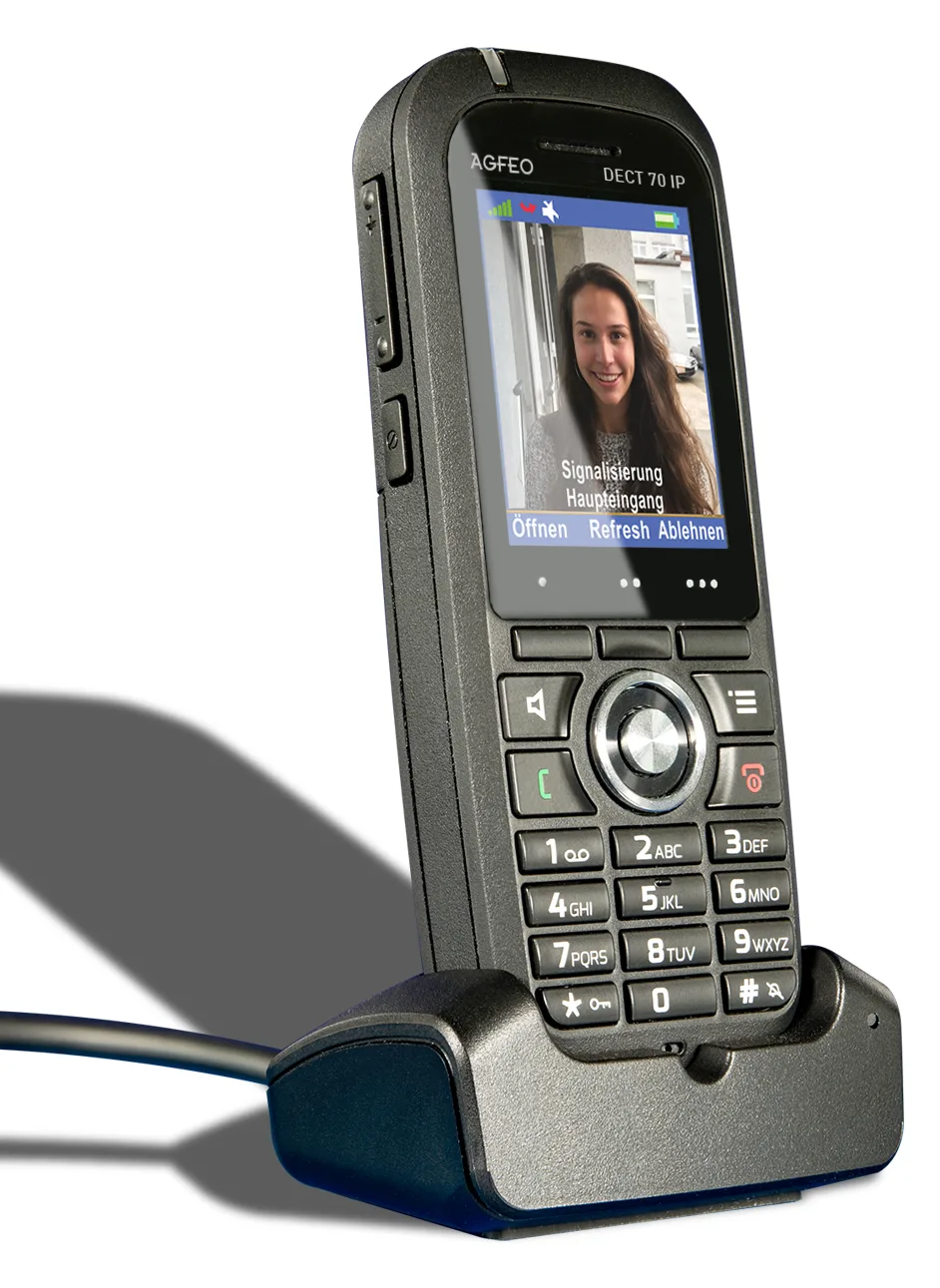 AGFEO DECT 70 IP - Schnurloses Erweiterungshandgerät, Ansicht 2