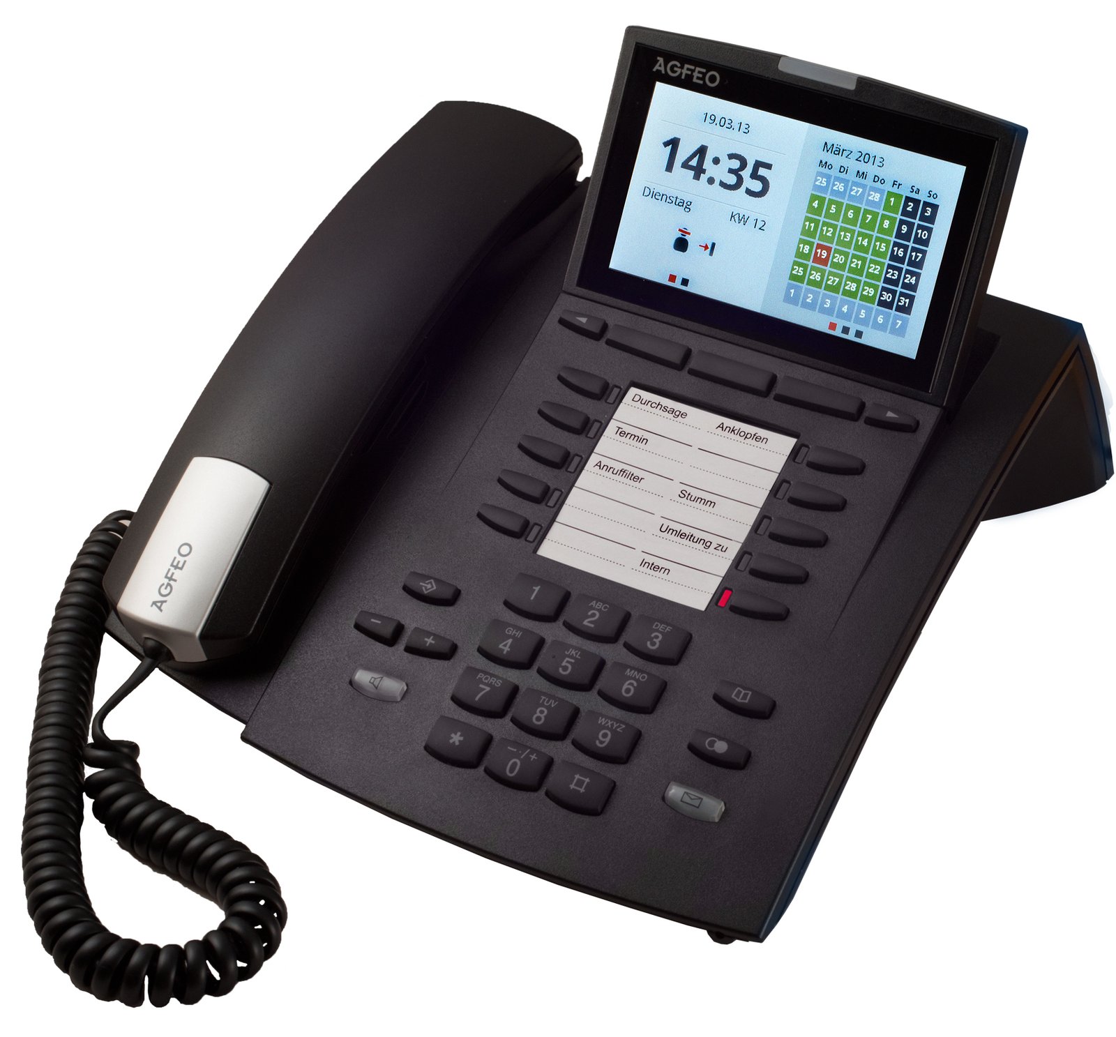 AGFEO ST 45IP - VoIP-Telefon - Schwarz