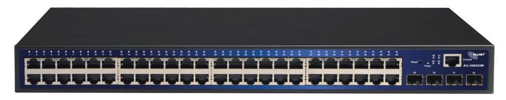 ALLNET ALL-SG8452M gemanaged L2 Gigabit Ethernet (10/100/1000) Schwarz Netzwerk-Switch