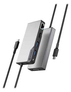 Alogic USB-C Fusion MAX 6-in-1 Hub V2 - Dockingstation von LumaTech
