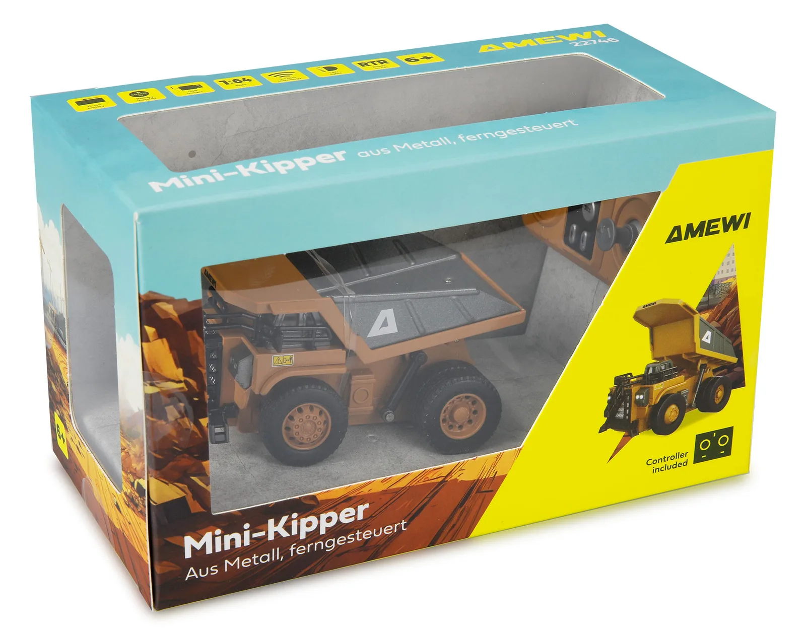 Amewi Mini-Kipper aus Metall 8-Kanal 1 64 RTR 6+, Ansicht 2