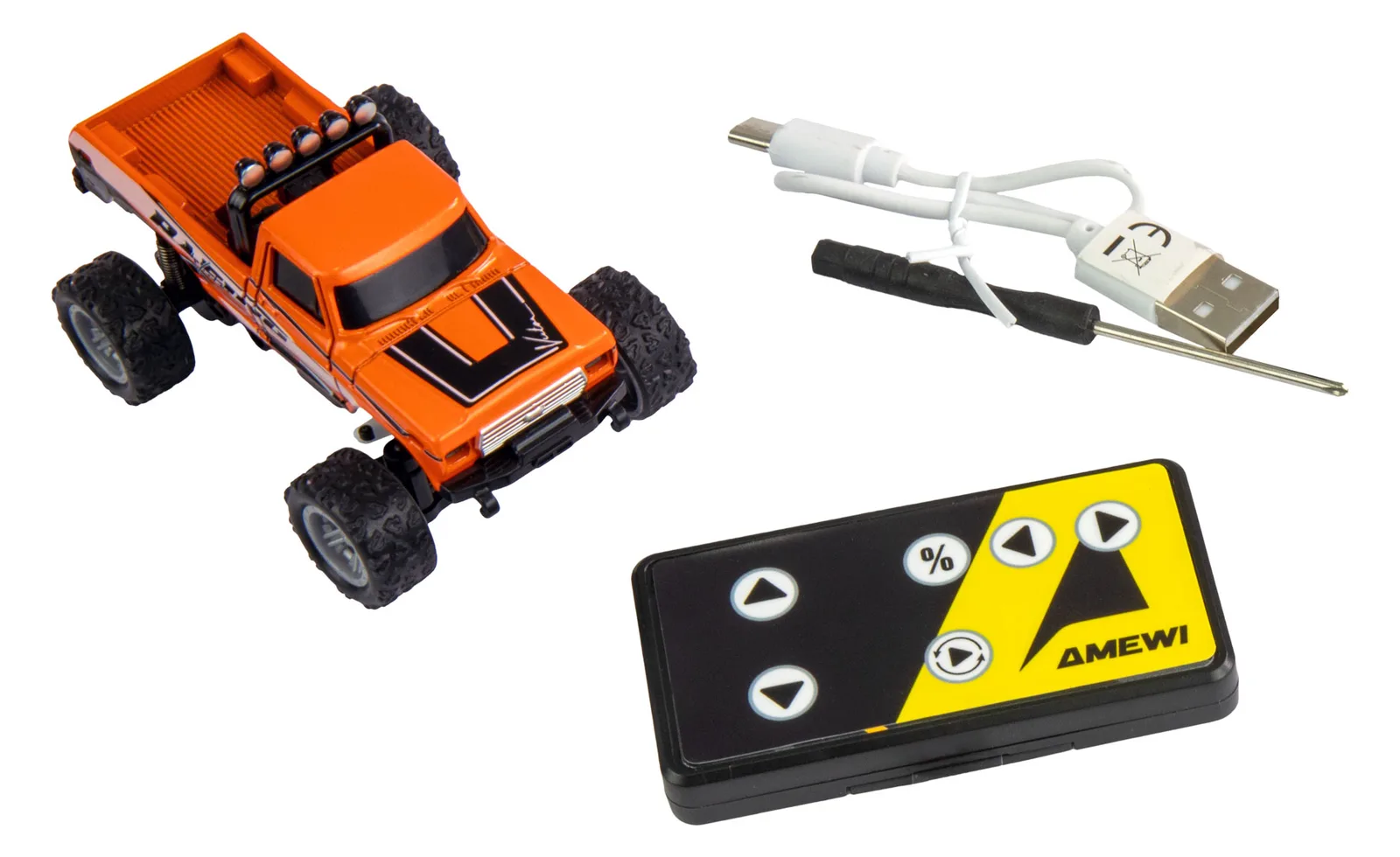 Amewi RC Monstertruck DieCast 1 64 RtR orange/6+, Ansicht 4
