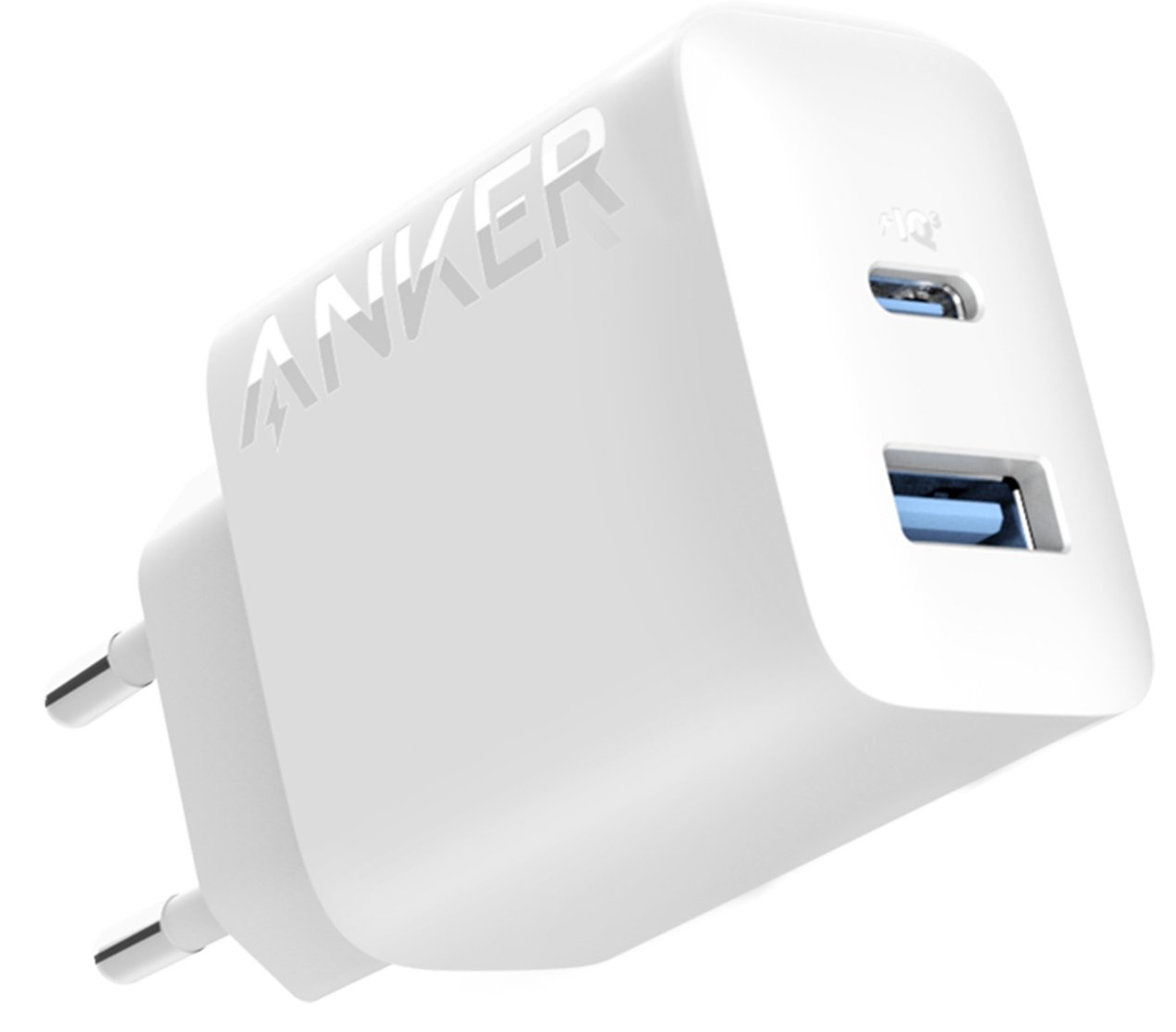 Anker Innovations Anker 312 - Netzteil - 20 Watt - 3 A - PD - 2 Ausgabeanschlussstellen (USB, 24 pin USB-C)