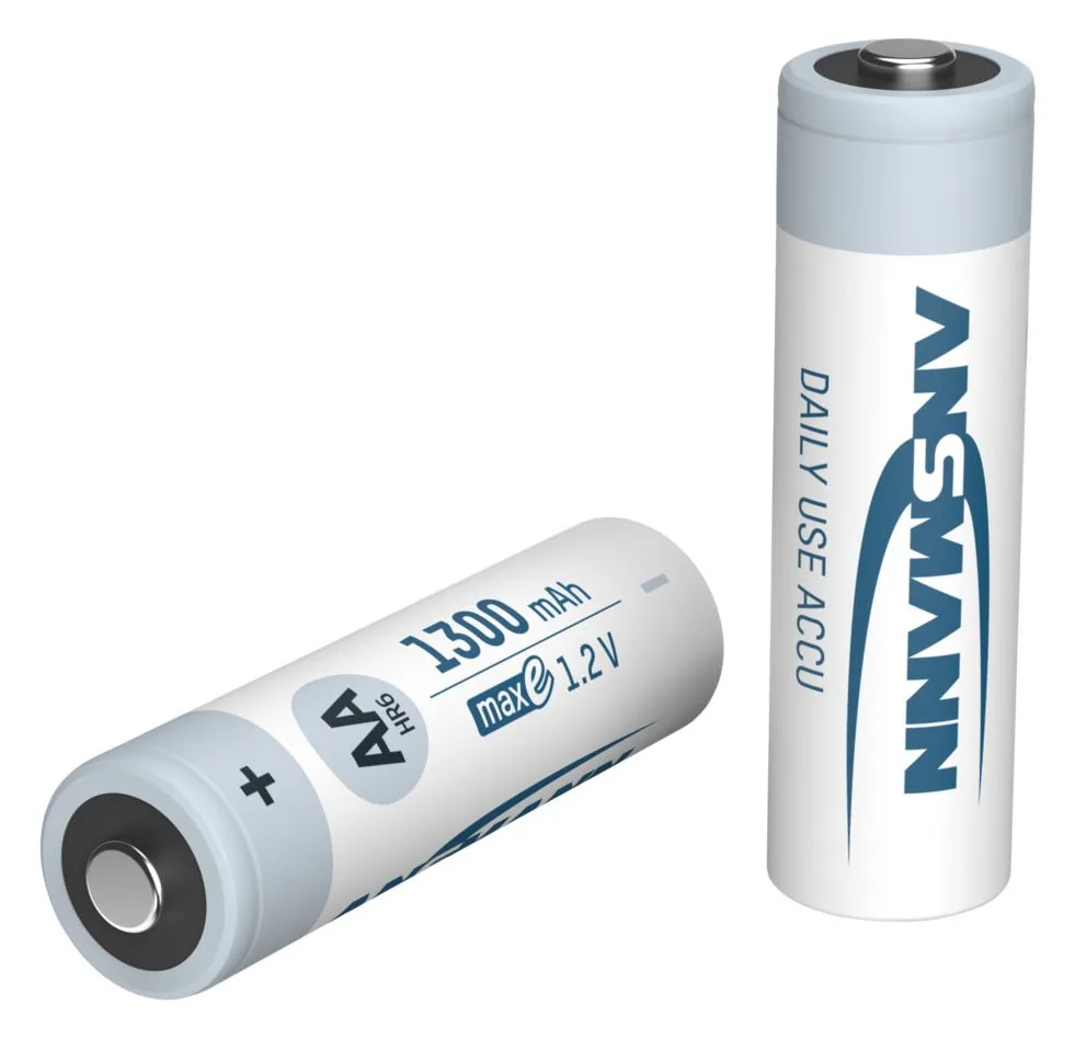 Ansmann Ladegerät Basic II inkl. 2 x AA 1300mAh Akku 1001-0119-01 - Ladegerät - Nickel-Cadmium (NiCd), Ansicht 3