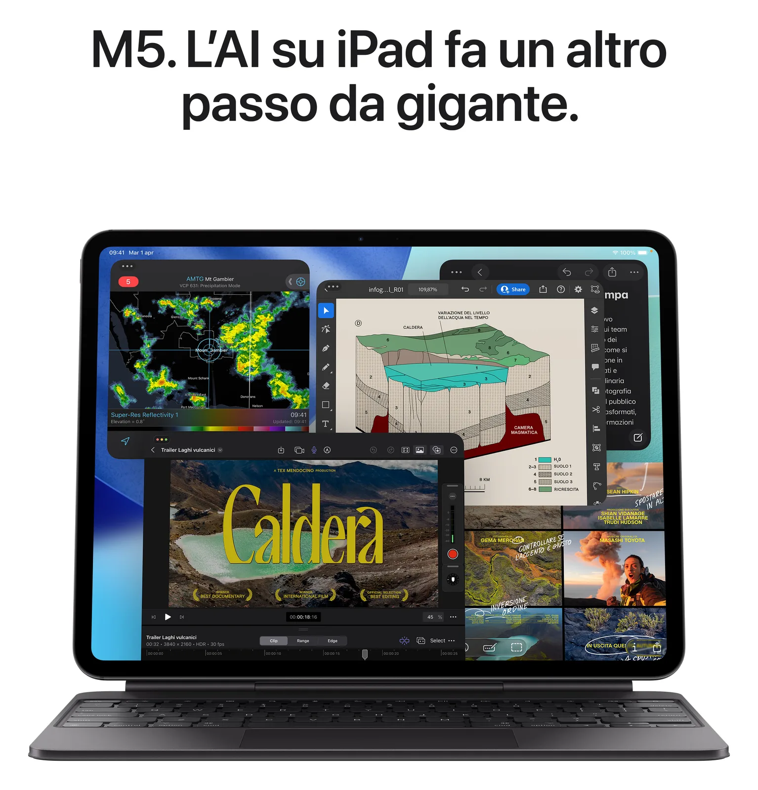 Apple 13-inch iPad Pro M5 Wi-Fi - Tablet - 256 GB - 33 cm (13) - schwarz, Ansicht 2