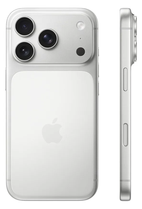Apple iPhone 17 Pro - 5G Smartphone - Dual-SIM / Speicher 256 GB - OLED-Display - 6.3 - 2622 x 1206 Pixel (120 Hz) - silber, Ansicht 3