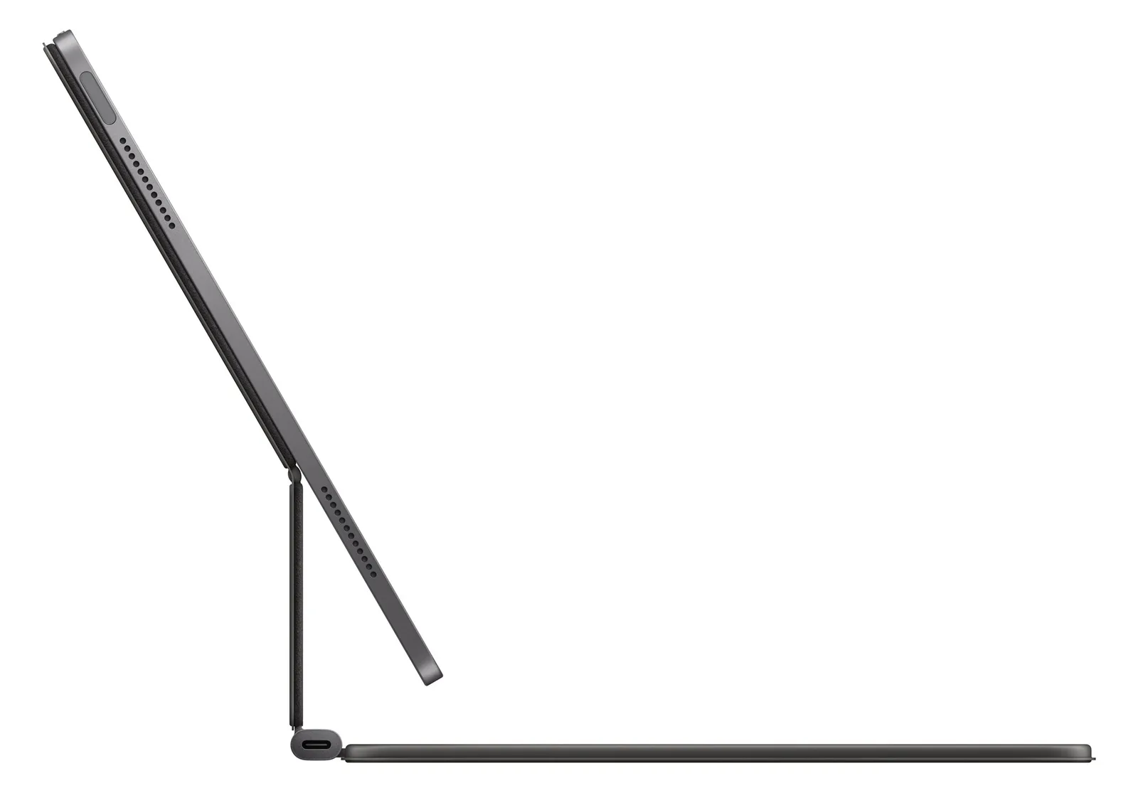 Apple Magic Keyboard - Tastatur und Foliohülle - mit Trackpad - Apple Smart connector - QWERTZ - Deutsch - Schwarz - 13 Zoll, Ansicht 5