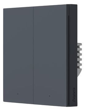 Aqara Smart Wall Switch 2-fach ohne Neutralleiter - Schwarz von LumaTech