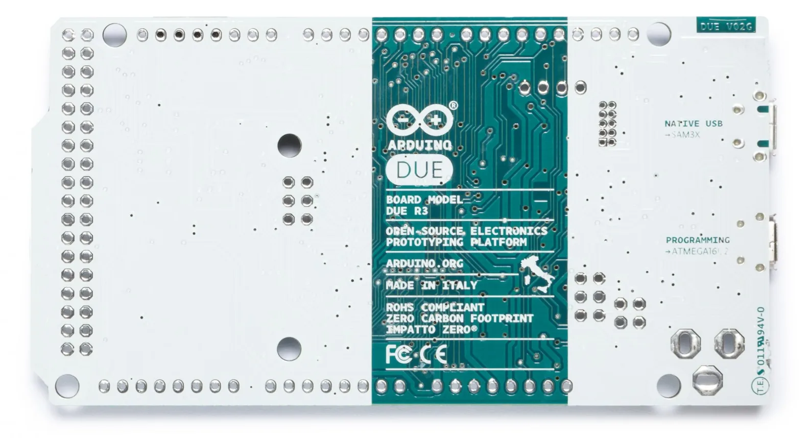 Arduino Due - 84 MHz - AT91SAM3X8E - 0,512 MB - 96 KB - Arduino - 3,3 V, Ansicht 3