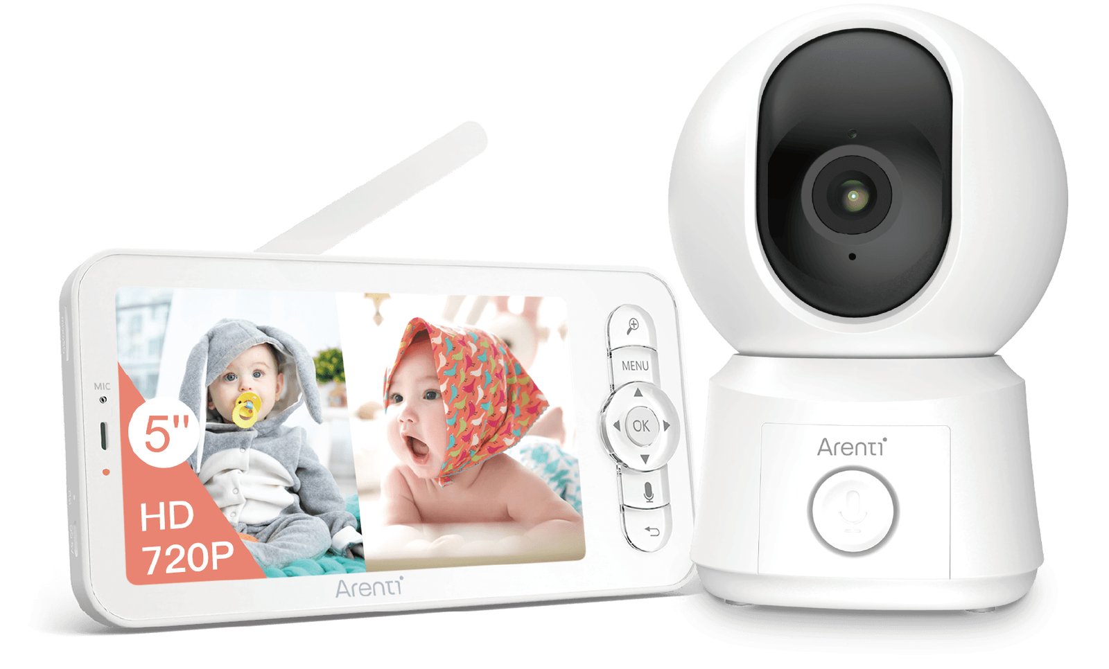 Arenti 1080P Wi-Fi Video Baby Monitor Kit with LCD
