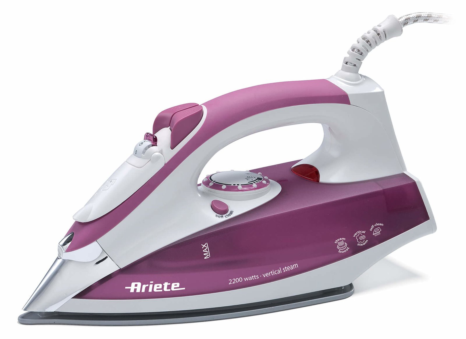 Ariete 6215 - Dampfbügeleisen - Grundplatte: rostfreier Edelstahl