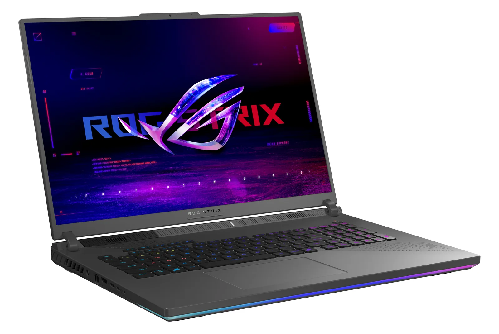 ASUS ROG Strix G18 G814PP-S8014W - AMD Ryzen 9 8940HX - RTX 5070 - 32 GB RAM - 1 TB NVMe - 18 - TL: Deutsch, QWERTZ, Ansicht 4