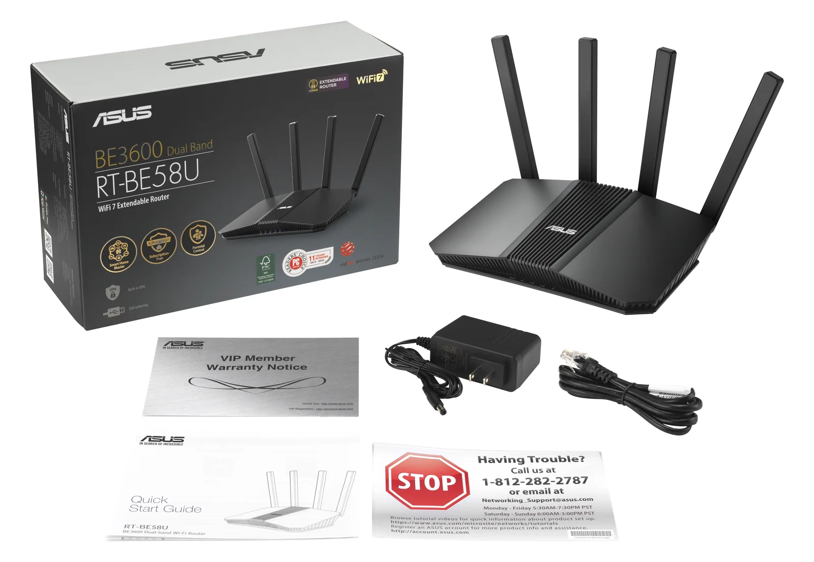 ASUS RT-BE58U - Wireless Router 4-Port-Switch, Ansicht 2
