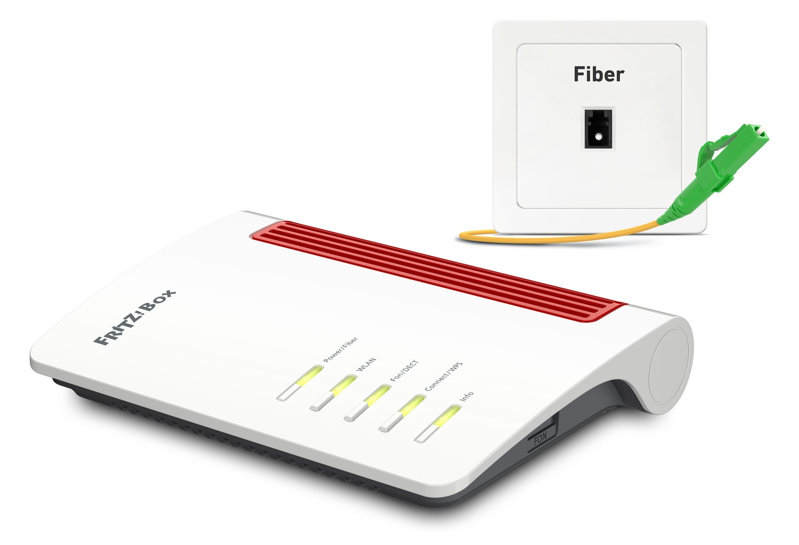 AVM FRITZ!Box 5530 Fiber - Wireless Router - GPON-Terminal / Stimmen-Karte - 3-Port-Switch - GigE, 2.5 GigE