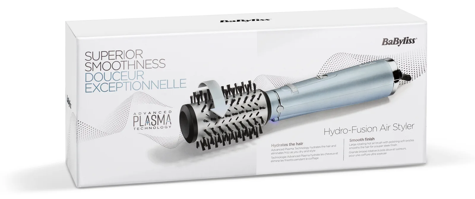 BaByliss Hydro-Fusion Hydro Fusion Air Styler - Heißluftbürste - Warm - Aqua-Farbe - Schwarz - Metallisch - China, Ansicht 2