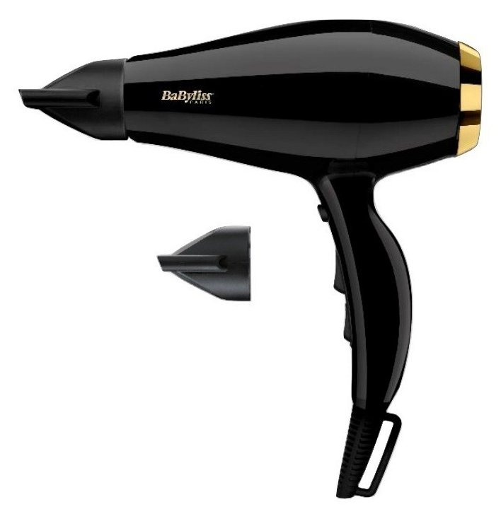BaByliss Super Pro 2300 - AC - 33,3 m/s - 120 m³/h - Schwarz - Gold - Monochromatisch - Hängeschlaufe