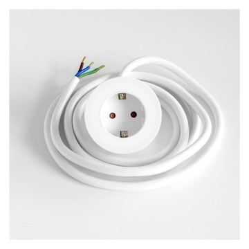 Bachmann Steckdosen PIX 1xCEE7/3 0.2m GST18 weiss incl.Zierring in von LumaTech