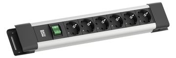 Bachmann Steckdosenleiste Connectus 6xCEE7/3 1xSchalter 2.0m CEE7/7 Grau von LumaTech