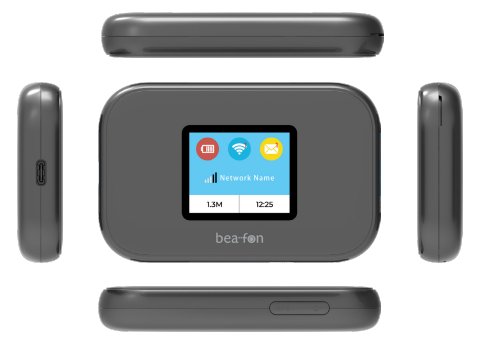 Bea-fon MR3- schwarz 4G Router MR3_EU001B - Router - WLAN