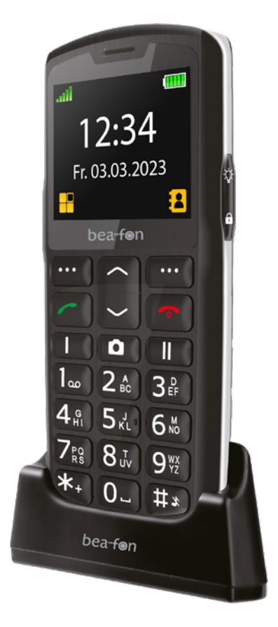 Bea-fon SL260 LTE schwarz-silber - Mobiltelefon
