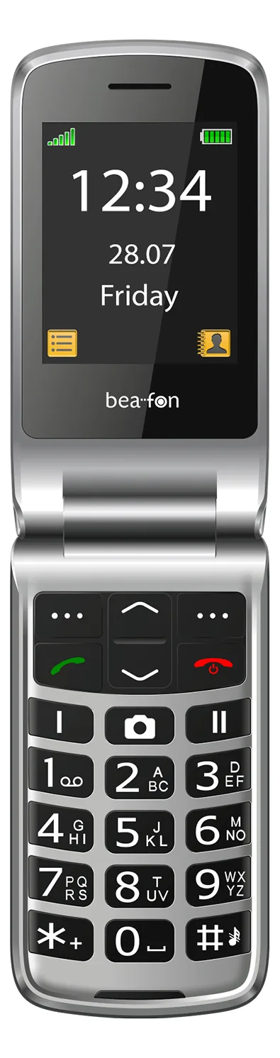 Bea-fon SL645plus schwarz-silber - Mobiltelefon - 1.550 mAh, Ansicht 4