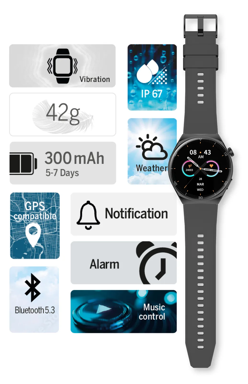 Bea-fon SmartWatch 401 401_EU001BB, Ansicht 2