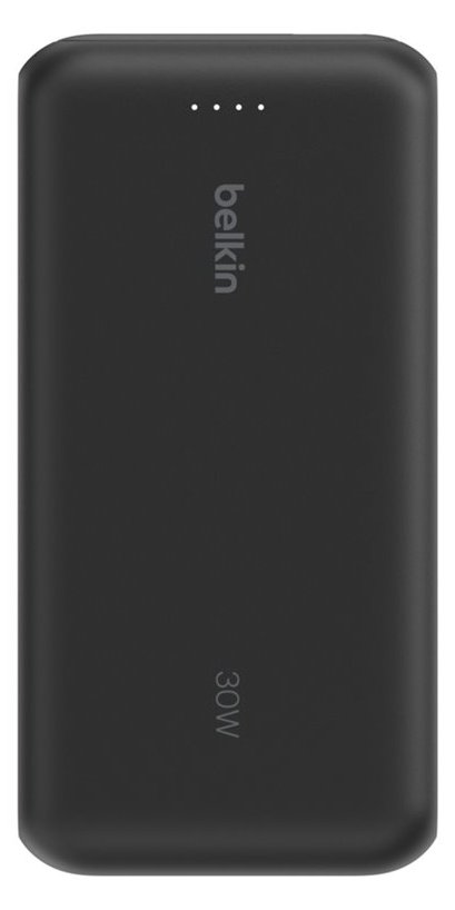 Belkin 20k PD30w Integrated USB-C Cable Power Bank Black