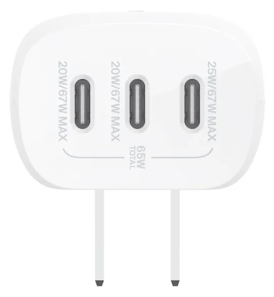 Belkin BoostCharge - Netzteil - PPS Technology - 67 Watt - 3.25 A - PD 3.0, Power Delivery 3.1, Ansicht 5